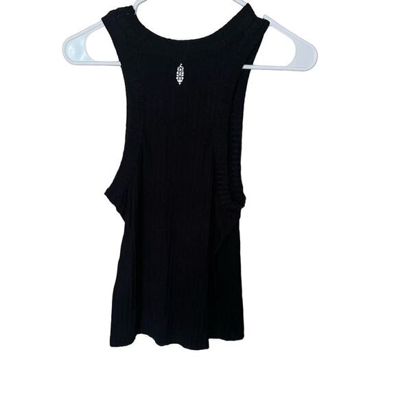 Free people‎ black ribbed top - Picture 1 of 5